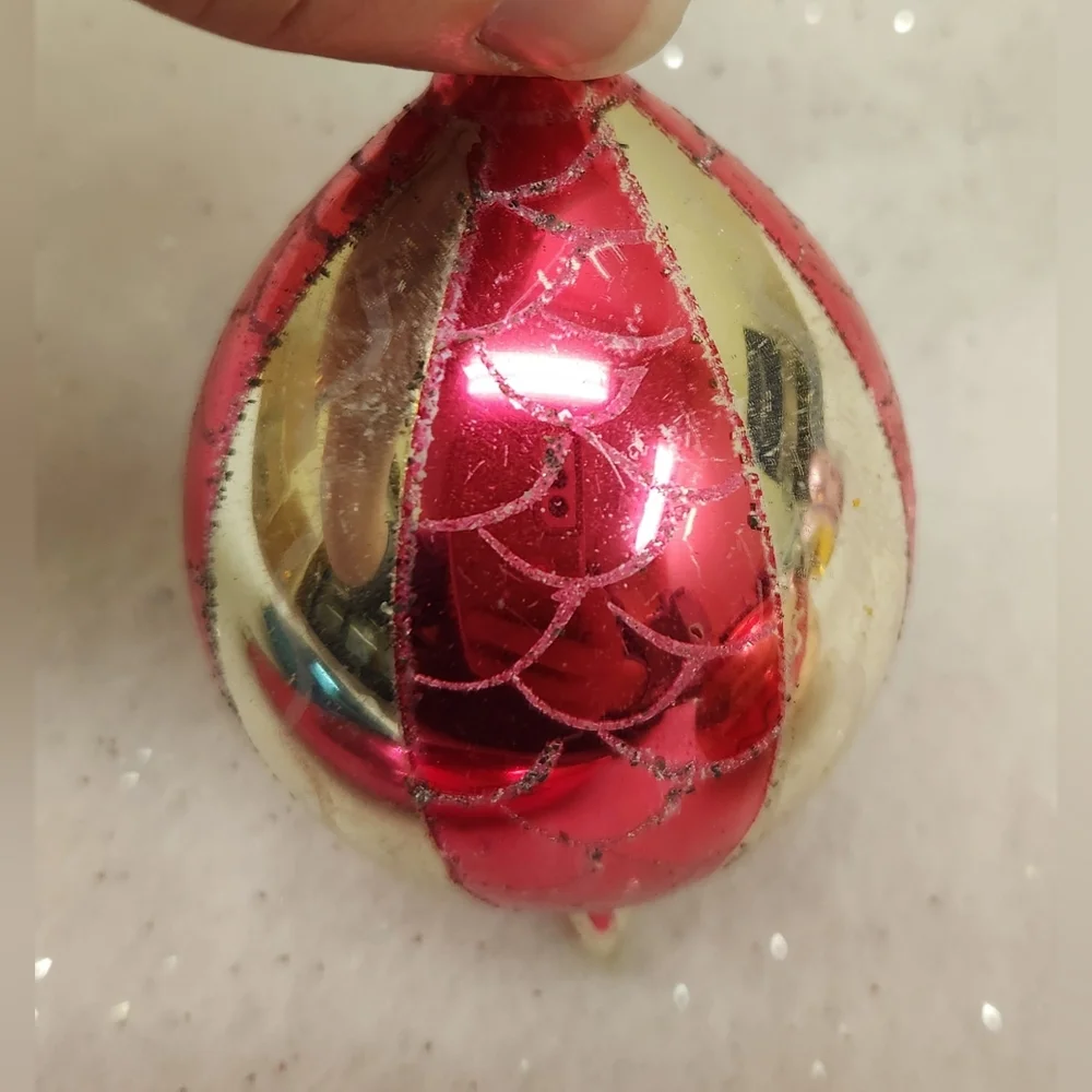 Vintage Mercury Glass Ornament Set - Picture 9 of 10